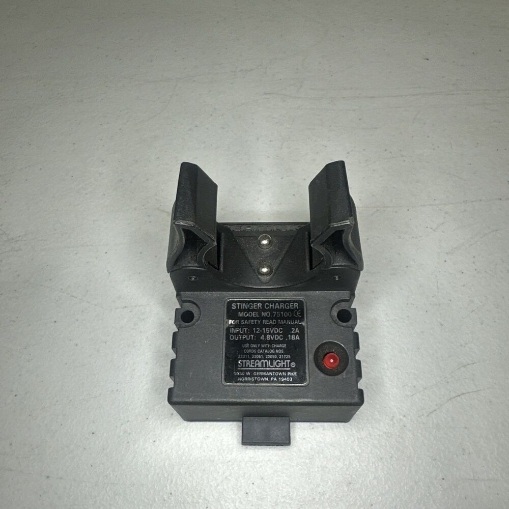 Streamlight 75100 Charger Base For  Stinger Genuine OEM (No Power cable) Tested!